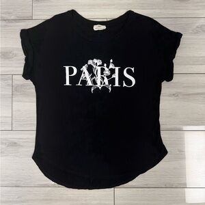 Women’s black printed top, size XS